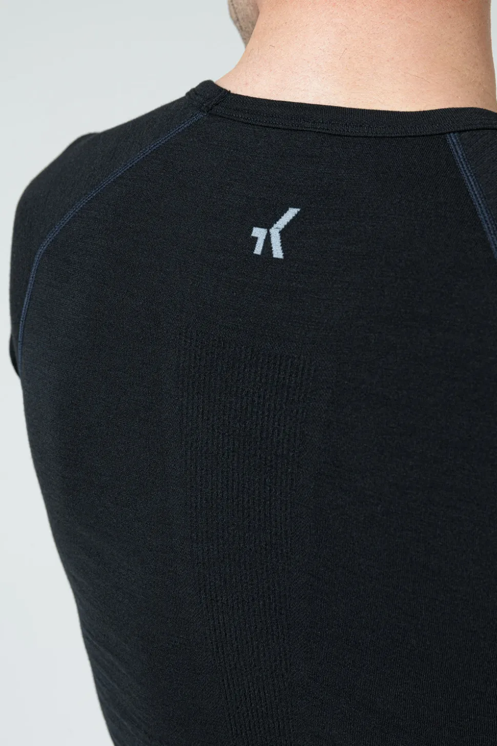 Mtb | Camisetas Interiores>GOBIK CAMISETA INTERIOR MANGA CORTA WINTER MERINO HOMBRE COAL