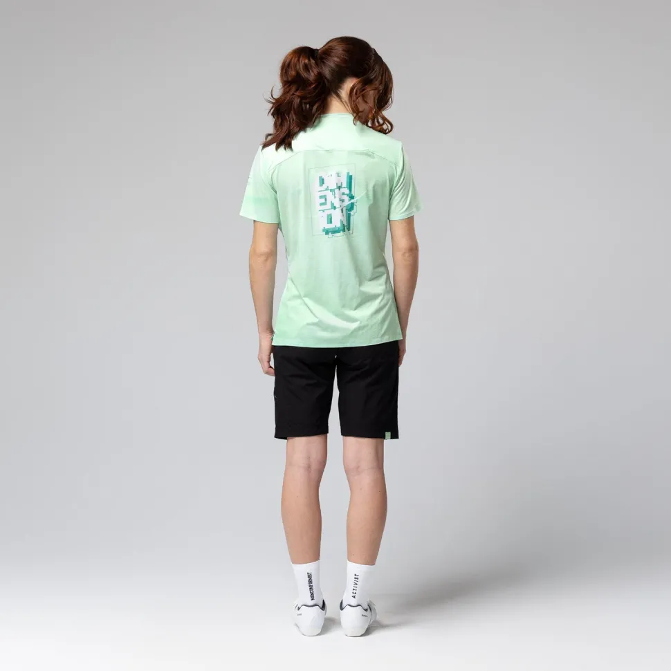 Camisetas>GOBIK CAMISETA MANGA CORTA TECH MUJER HINT GREEN