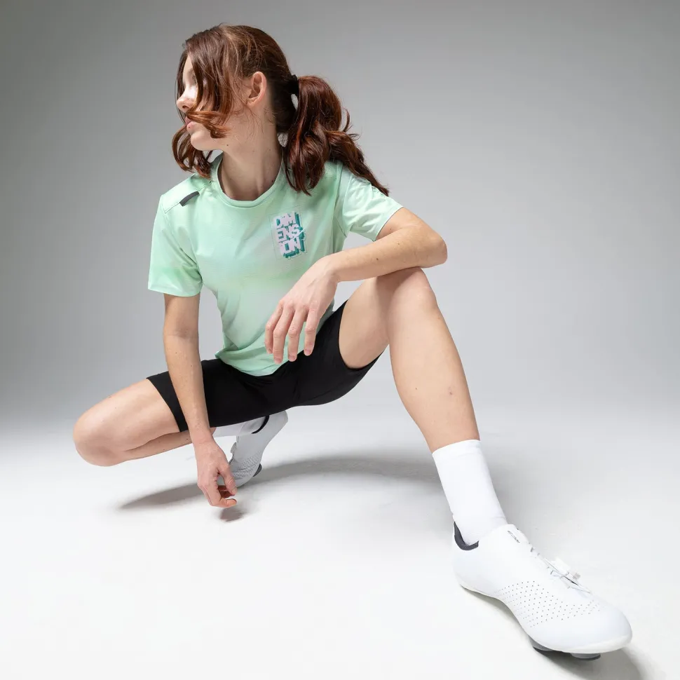 Camisetas>GOBIK CAMISETA MANGA CORTA TECH MUJER HINT GREEN