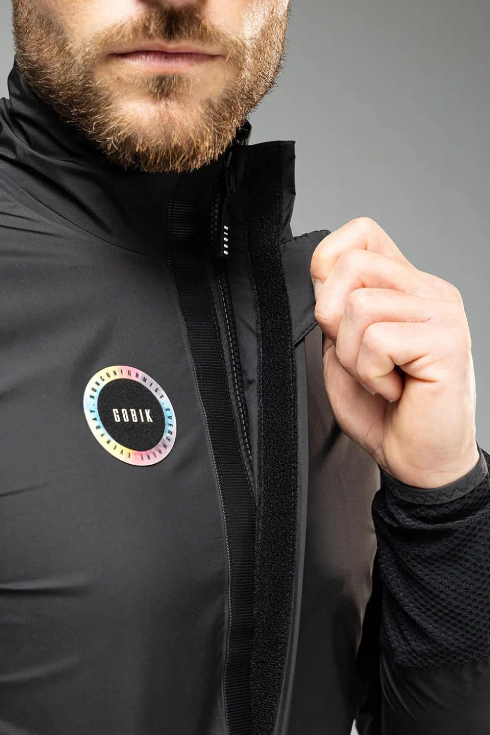 Chaquetas>GOBIK CHAQUETA IMPERMEABLE EXO UNISEX ROYAL BLACK