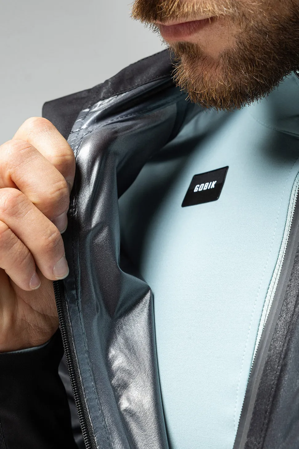 Chaquetas>GOBIK CHAQUETA LIGERA IMPERMEABLE PLUVIA UNISEX TRUE BLACK TrueBlack