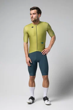 Gravel | Carretera>GOBIK MAILLOT MANGA CORTA MAGNITUDE HOMBRE SPLIT GREEN