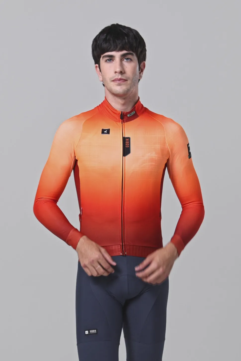 Mtb | Gravel>GOBIK MAILLOT MANGA LARGA HYDER HOMBRE Tangelo